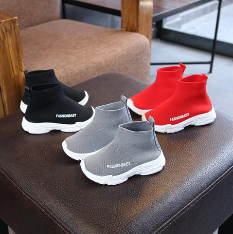 Kids Sneakers Children's Soft Shoes Girls Boys Shoes Lightweight Mesh Breathable Socks Shoes Sneaker For Baby School Shoes Hot