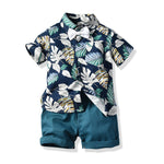 Baby Boys Clothing Sets Summer Children's T Shirts + Shorts + Belt 3pcs Suits Bow Pants Sports Kids Clothes Fashion Clothes