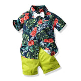 Baby Boys Clothing Sets Summer Children's T Shirts + Shorts + Belt 3pcs Suits Bow Pants Sports Kids Clothes Fashion Clothes