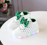 Girls Shoes Spring Autumn Lighted Stars Breathable Fashion Baby Girls Sneakers Kids Shoes Chaussure Led Enfant