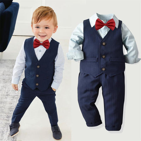 Toddler Boy Clothes Autumn Children Clothing Baby Boys Clothes Gentleman Sets For Kids Clothes T-shirt+Jeans Sport Suits Outfits