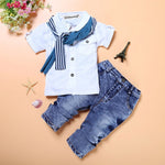 Toddler Boy Clothes Autumn Children Clothing Baby Boys Clothes Gentleman Sets For Kids Clothes T-shirt+Jeans Sport Suits Outfits