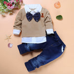 Toddler Boy Clothes Autumn Children Clothing Baby Boys Clothes Gentleman Sets For Kids Clothes T-shirt+Jeans Sport Suits Outfits