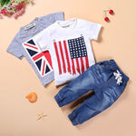 Toddler Boy Clothes Autumn Children Clothing Baby Boys Clothes Gentleman Sets For Kids Clothes T-shirt+Jeans Sport Suits Outfits