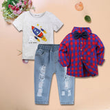 Toddler Boy Clothes Autumn Children Clothing Baby Boys Clothes Gentleman Sets For Kids Clothes T-shirt+Jeans Sport Suits Outfits