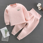 Baby T-shirt High Waist Pants Suit Autumn Winter Children Clothing Set Girls Clothes Casual Kids Long Sleeve Tops Tees Trousers