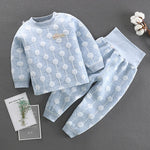 Baby T-shirt High Waist Pants Suit Autumn Winter Children Clothing Set Girls Clothes Casual Kids Long Sleeve Tops Tees Trousers