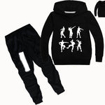 DLF 2-16Y Game Graphic Print Clothing Girls Set Kids Hoodies Tops Sweater Clothes + trousers Pants 2pcs Set Gifts Toddler Outfit