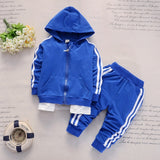 2019 Spring Baby Casual Tracksuit Children Boy Girl Cotton Zipper Jacket Pants 2Pcs/Sets Kids Leisure Sport Suit Infant Clothing