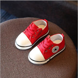 2018 Hot sale children casual canvas shoes flat toddler shoes for boys girls outdoor lace up kids fashion sneakers size 21-25