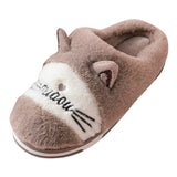 Fashionable Kid's Children Cute Cartoon Cat Warm Non-slip Floor Home Slippers Indoor Shoes kids shoes indoor 2019 Winter scarpe