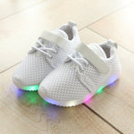 LOOZYKIT 2019 New Fashion LED Kid Sports Shoes Boys Girls Light Up Sneakers Toddler Baby Luminous Casual Trainers Cute