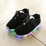 LOOZYKIT 2019 New Fashion LED Kid Sports Shoes Boys Girls Light Up Sneakers Toddler Baby Luminous Casual Trainers Cute