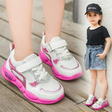 Autumn New Children's Shoes For Girls Mesh Breathable Sports Shoes Baby Kids Casual Girls Running Shoes Leather Student Sneakers