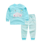 Children Pajamas Baby Clothing Set Kids Cartoon Sleepwear Autumn Cotton Nightwear Boys Girls Animal Pyjamas Pijamas Set