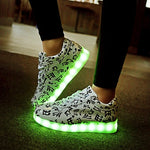 7ipupas Basket Colorful Luminous sneakers Unisex kids led shoes Homme Femme Lumineuse Schoenen Light Up Chaussures glowing shoes