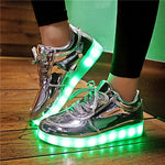 7ipupas Basket Colorful Luminous sneakers Unisex kids led shoes Homme Femme Lumineuse Schoenen Light Up Chaussures glowing shoes