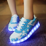 7ipupas Basket Colorful Luminous sneakers Unisex kids led shoes Homme Femme Lumineuse Schoenen Light Up Chaussures glowing shoes