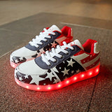 7ipupas Basket Colorful Luminous sneakers Unisex kids led shoes Homme Femme Lumineuse Schoenen Light Up Chaussures glowing shoes