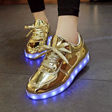 7ipupas 11 Colors Unisex Led shoes Fashion couple led luminous sneakers Zapatos Hombre Led Light Shoe kids boy girl glowing shoe