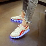 7ipupas 11 Colors Unisex Led shoes Fashion couple led luminous sneakers Zapatos Hombre Led Light Shoe kids boy girl glowing shoe