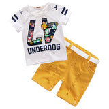 Baby Boys Clothing Sets Summer Children's T Shirts + Shorts + Belt 3pcs Suits Bow Pants Sports Kids Clothes Fashion Clothes