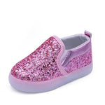 Princess Spring Shoes Children's Casual LED Shoes Kid's Keep Soft Shiny Skin Shoes Girls Glowing Fashion Boot