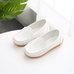 Children Shoes for Boys Loafers Sneakers Baby Soft Kids Shoes PU Leather Casual Toddler Girls Flats Slip-on Moccasin White Shoes